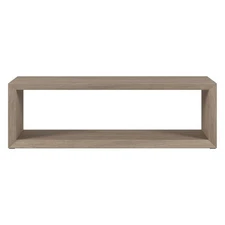 Henn&Hart 58" Antiqued Gray Oak MDF Coffee Table