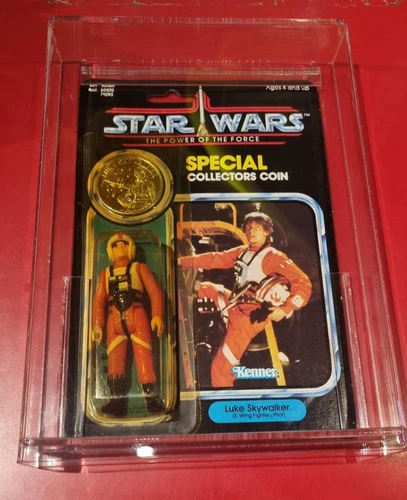 Star Wars Vintage Kenner Power of the Force Luke Skywalker X-Wing pilot - 1984