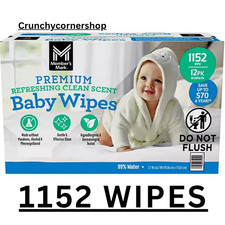 Member's Mark Premium Refreshing Clean Scented Baby Wipes, 12 Packs 1152 ct. 