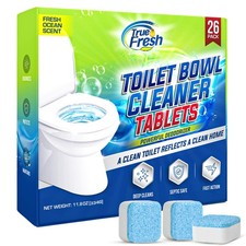 True Fresh Toilet Bowl Cleaner Tablets 26 Pack   of 26, White  Blue