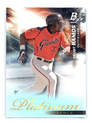 2018 Bowman Platinum #PP-6 Heliot Ramos Platinum Presence San Francisco Giants