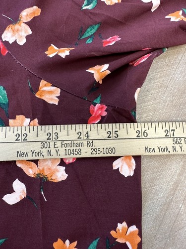 Isaac Mizrahi Live! Top Womens Size 2X Engineered Floral Print Mock Neck Red - Picture 6 of 9