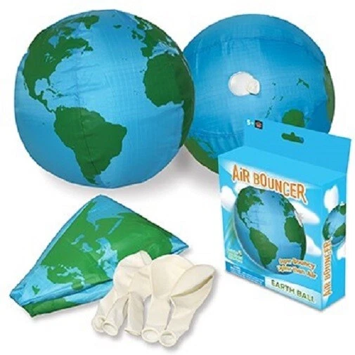 Play Visions Air Bouncer Balloon Ball Cover Earth Globe Beach Sensory Tactile - Image 3 of 4