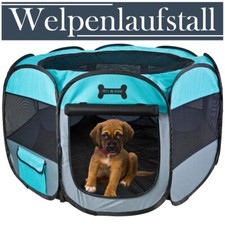 Beccuccio per cuccioli pieghevole verde cuccia per cuccioli turchese box per animali XL 115 cm Petigi