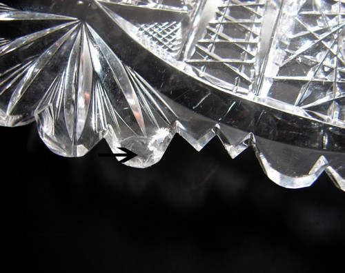 Rare Stunning ABP Blackmer American Brilliant Cut Glass Plate Columbia Pattern - Picture 7 of 8