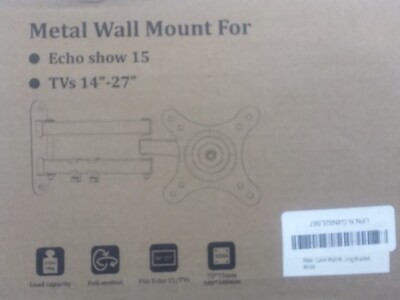 Echo Show 15 Metal Wall Mount Fits 14''-27'' Full Motion