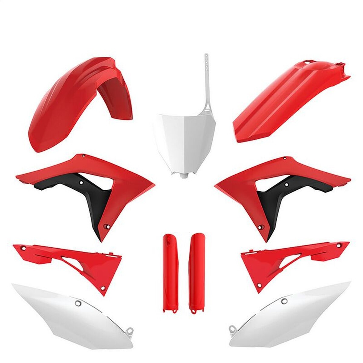 Kit complet de carénage Honda CRF 250R 450R plastique noir résistant