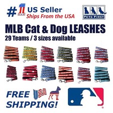 Pets First MLB Licensed  Heavy Duty Dog Leash Available in 29 Teams  3 Sizes