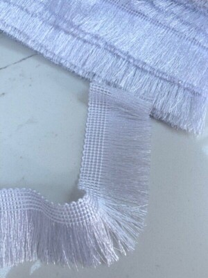 Polyester Spitze Quaste Borte Handwerk Polsterung seidig Fransen Band Kissen Zum Selbermachen