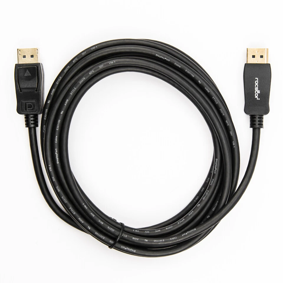 Rocstor Y10C236-B1 Cb 10Ft Displayport 1.2 Cable M 4K2K 3840X2160 60Hz Res - Image 4 of 4