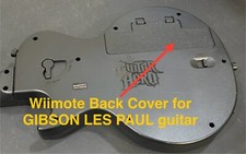 Wii Guitar Back Cover Replacement BLACK Guitar Hero Gibson Les Paul  