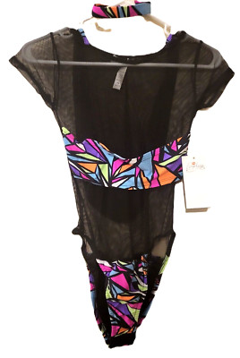 Size XS/S (0-2) Forplay Hooded Sheer Mesh Bodysuit with Matching Choker