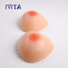 EE Cup Self-Adhesive Silicone Crossdresser Breast Forms Transgender Fake Boobs
