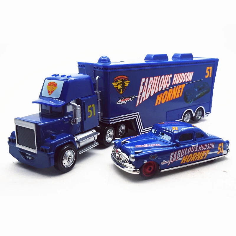Disney Pixar Cars 3 Truck with Cars 1:55 Diecast Rescue Collection Alloy car toy - image 2 of 4