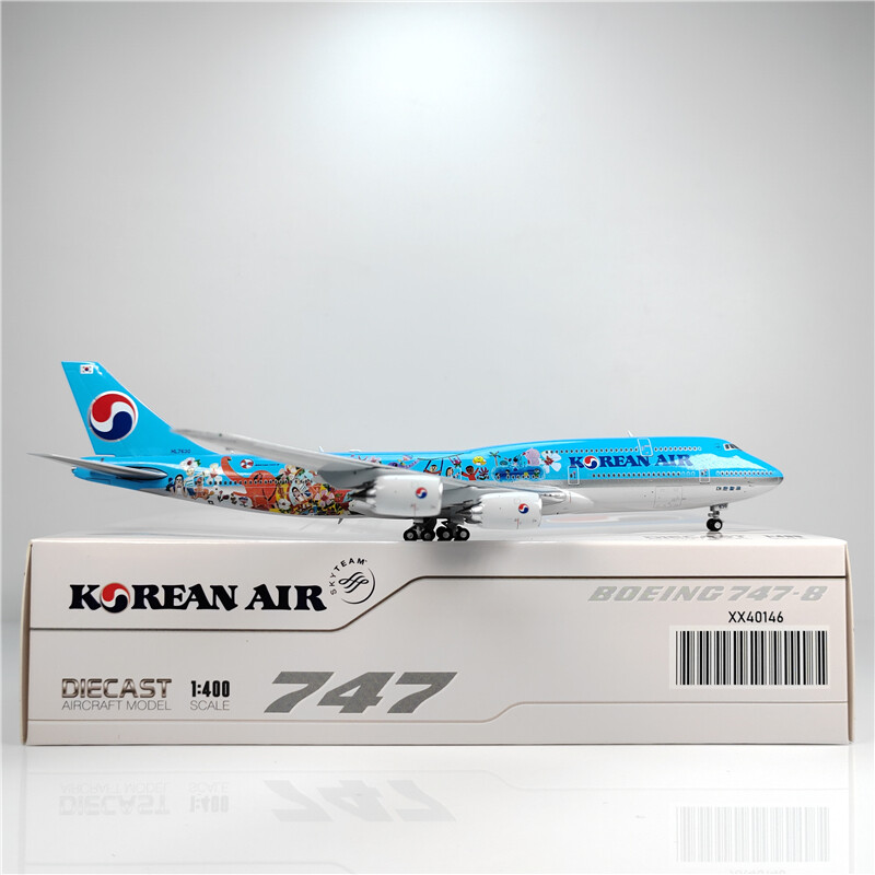 1:400 JC Wings KOREAN AIR BOEING B747-8 Passenger Airplane Diecast