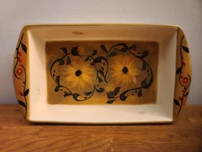 Certified International Sunflower by Margaret Le Van 17" Rectangular Baker