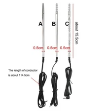 Men Electric E-stim Stretcher Urethral Sounding Rod Penis Plug Dilator Metal Toy