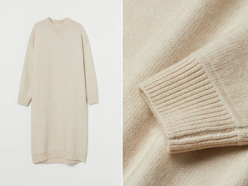 oversized knitted jumper dress 