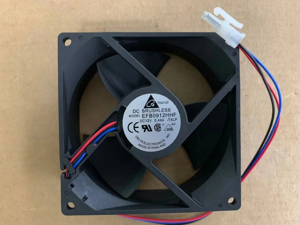 1pcs New for  Large air volume fan 3pin   EFB0912HHF 12V 0.44A 9cm 9032 90mm - Image 2 of 4