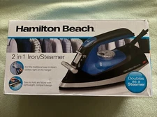 Hamilton Beach Nonstick 2-in-1 Iron/Steamer 14525F Blue/Black/Silver