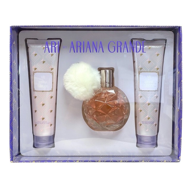Ari by Ariana Grande Women 3pc Gift Set 3.3oz Spray Perfume Lotion for