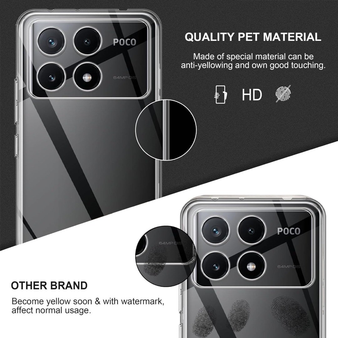 Custodia Gel Trasparente Pixfab Per Xiaomi Poco X6 Pro 5G – Antiurto E Slim