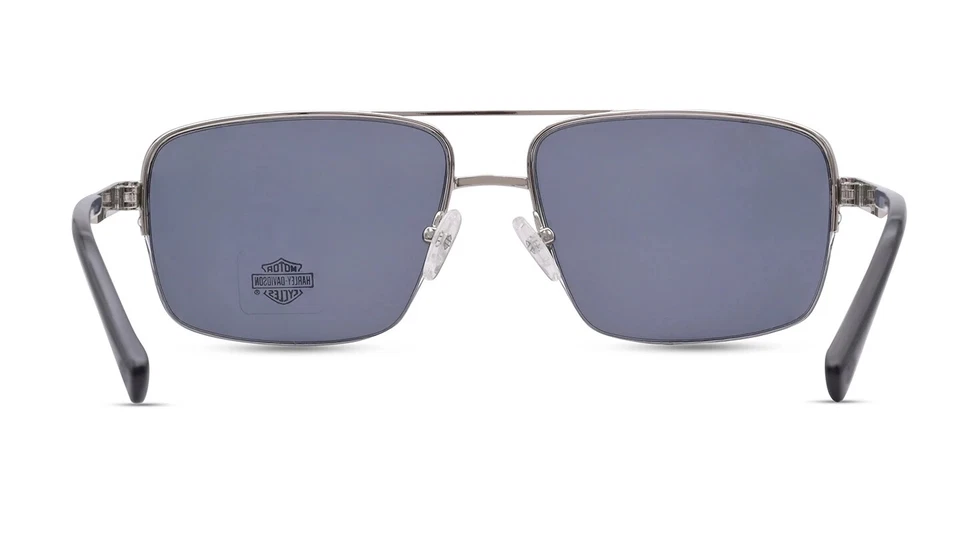 Harley Davidson HD0953X 02A Black Aviator Half-Rim Sunglasses Frame 59-16-140 - Image 3 of 3