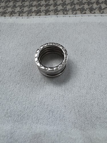 BVLGARI B.Zero1 Four-Band Ring, 18K White Gold, Size 48 - Picture 7 of 11