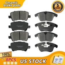 Front & Rear Disc Ceramic Brake Pads Set For Land Rover LR2 Volvo S80 V60 XC70