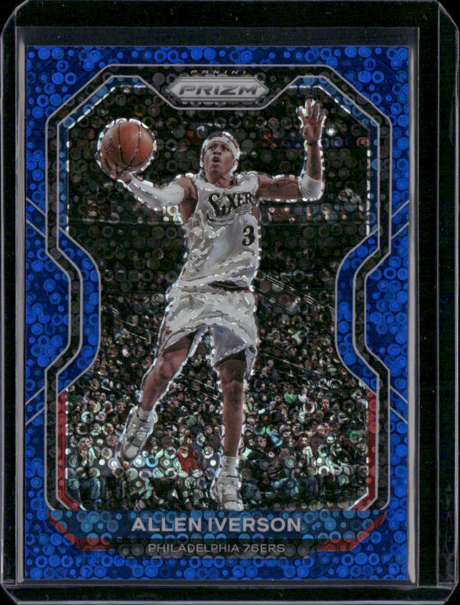 2018-19 Panini Prizm #45 Allen Iverson Prizms Fast Break Blue #175