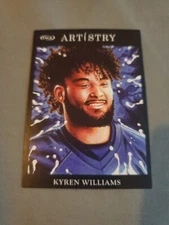 2022 Sage Hit Artistry Black Rookie Card RC #102 Kyren Williams