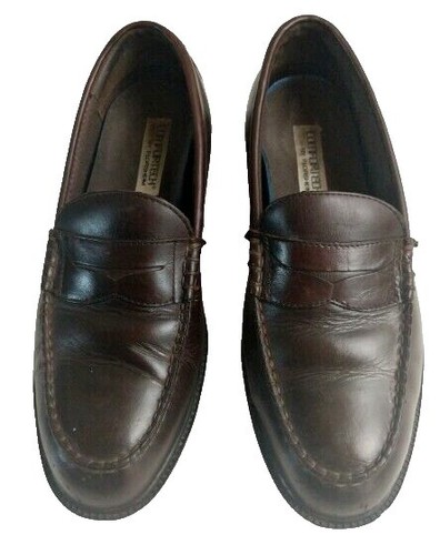 Hush Puppies Brown Leather Casual Loafers Men display picture 1