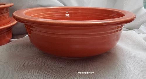 Fiesta Persimmon 8 1/4” 1 Qt. Vegetable Serving Bowl Fiestaware  Bowl A