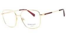 GANT G4145 030 Gold Square Optical Metal Eyeglasses Frame 55-16-140 GA