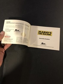 Mario&rsquo;s  Time Machine Nes Manual Only
