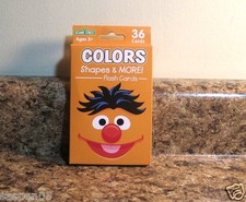 Sesame Street COLORS SHAPES Flash Cards 36 Card Set Teacher Resource NEW