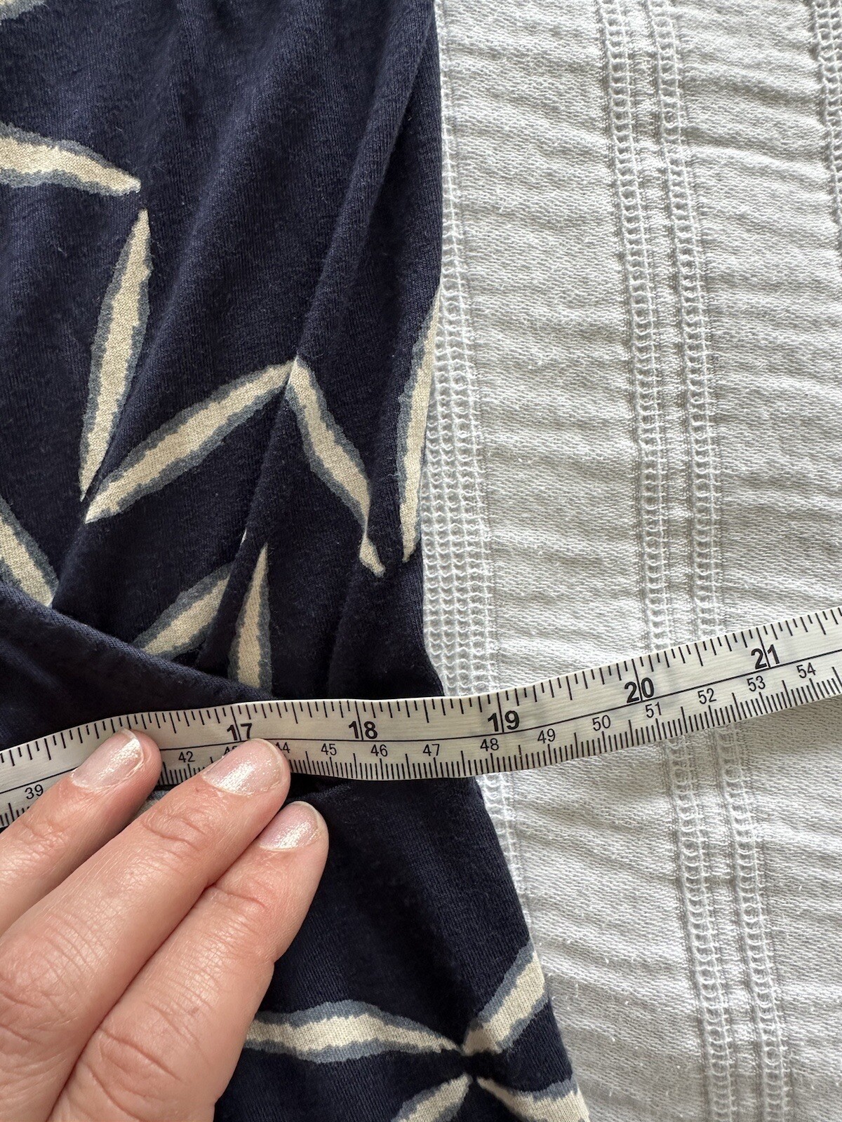 White Stuff Navy Blue Star Pattern Sleeveless Jer… - image 6