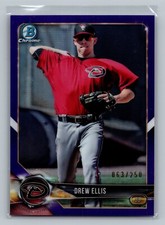 2018 Bowman Chrome Drew Ellis Rookie Purple Refractor #/250 RC #BCP25