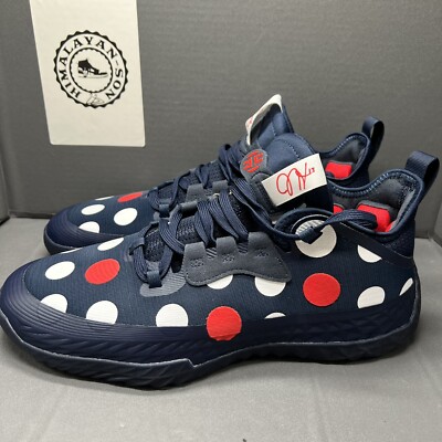 Adidas Harden Vol.5 Futurenatural GW2955 Basketball Polka Dot Navy Men Size 11.5