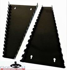 32 Slot Goliath Industrial Mountable Wrench Rack Holder Organizer Tray Set Black