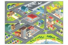 KC CUBS Road Play Map City Car Vehicle Traffic Educational Learning  Fun Gam...