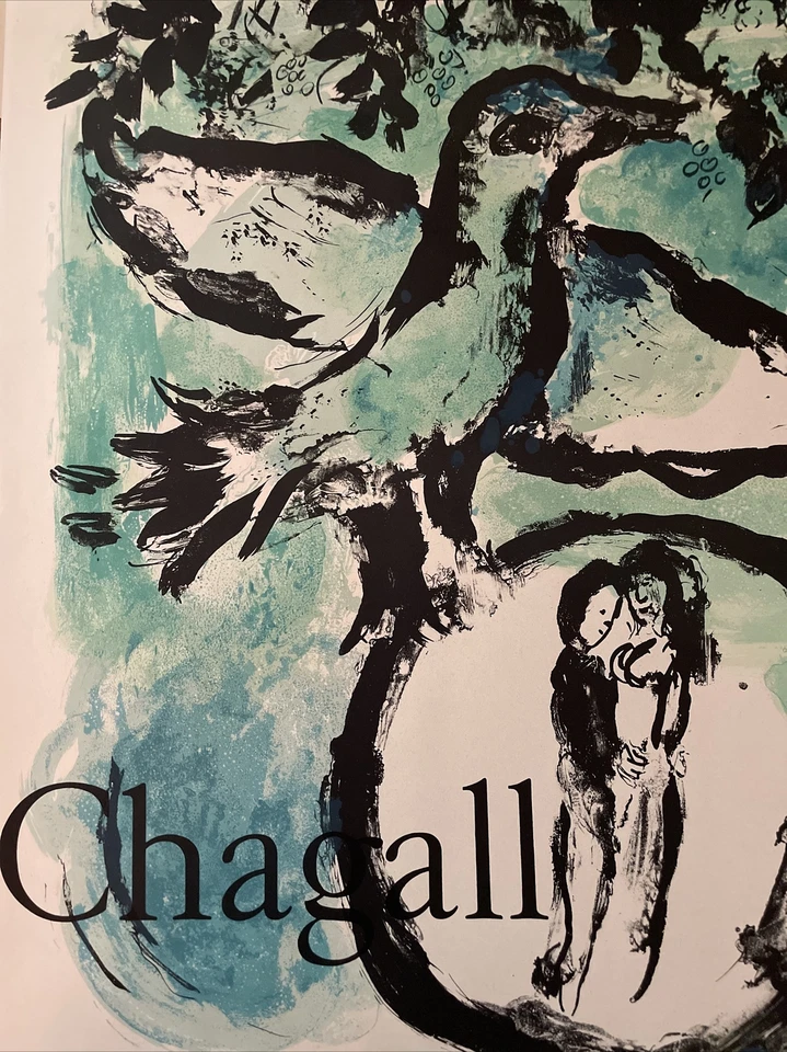 Cartel de exposición Marc Chagall, "Oiseau Vert" - Galerie Maeght 1962 Foto 4 de 4
