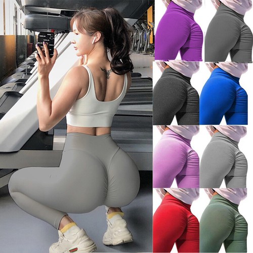 High Waisted Ruched Yoga Pants