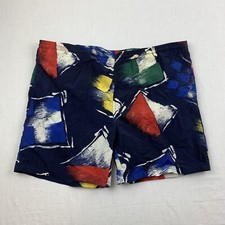 Vintage Nautica Swim Trunks Adult Medium Colorful Swim Suit Shorts Beach Pool