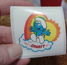 Vintage Smurf Roll Stickers Various Characters and Themes RARE 