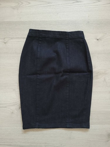 Women's Diesel denim stretch skirt navy blue Color Size 24 UK 6 new - Picture 4 of 10