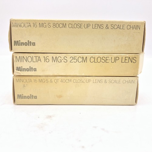 Minolta 16 Subminiature Spy Camera 25 cm, 40 cm, 80 cm Rokkor Lenses - Picture 10 of 12