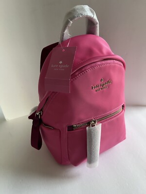 Kate Spade NEW Chelsea Nylon Mini Backpack Bag, Deep Dahlia Pink
