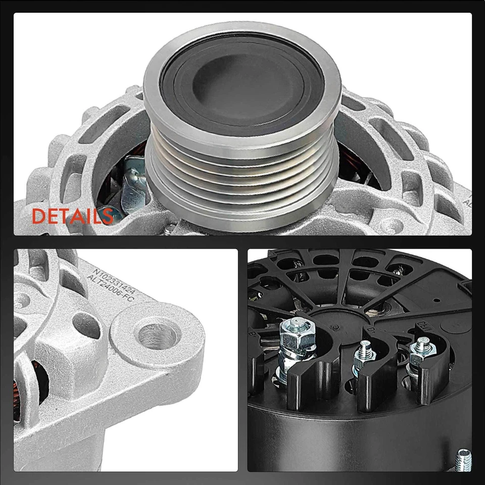 Alternatore Generatore 130A per Saab 9-3 9-5 Familiare 45540 YS3E Cadillac BLS - Immagine 2 di 4