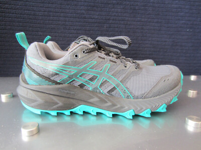 Asics Gel-Trabuco 9 Damen Trailrunningschuhe Grau-grün Gr.38. Neu und OVP!